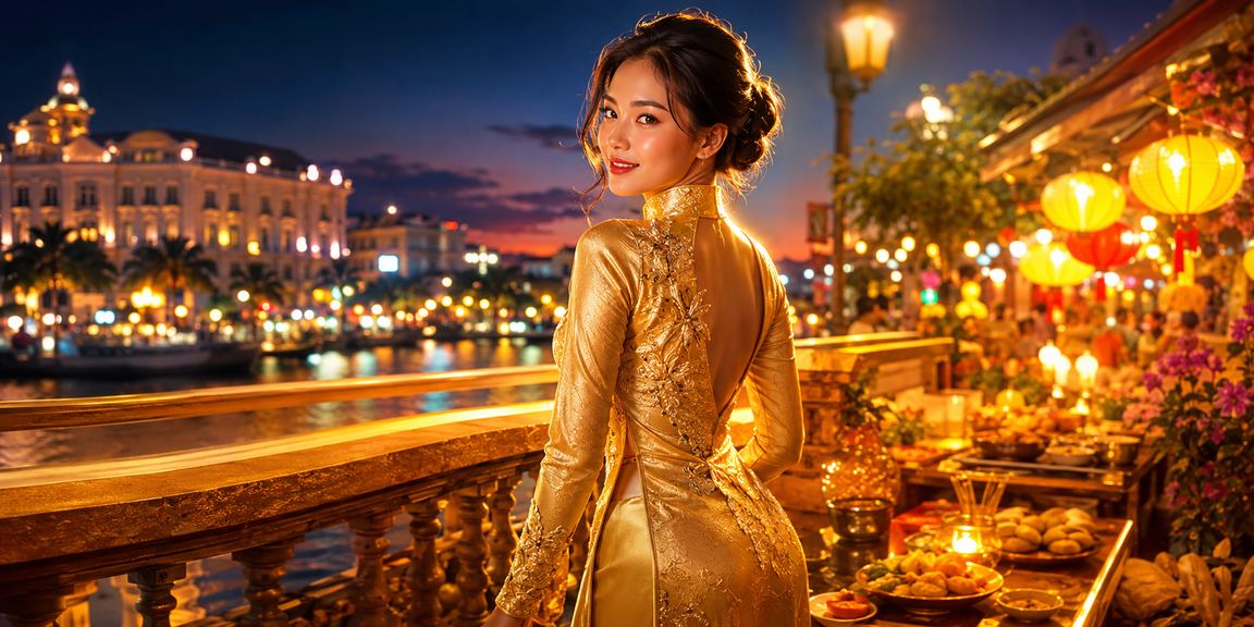 Trải nghiệm cá cược thể thao và casino tại Hà Nội với trang phục áo dài truyền thống