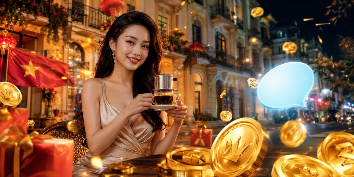 Người dùng Hà Nội kiểm tra kèo thể thao và khuyến mãi VIP trên điện thoại bên tách cà phê