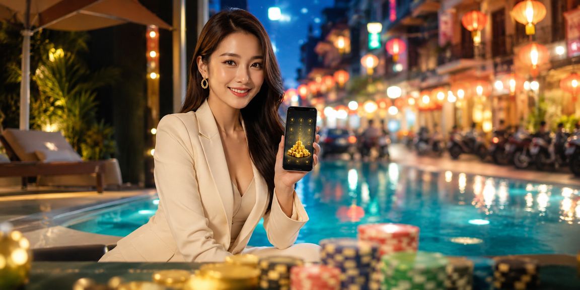 Người dùng Việt Nam tra cứu hướng dẫn hỗ trợ trên điện thoại tại quán cà phê buổi sáng